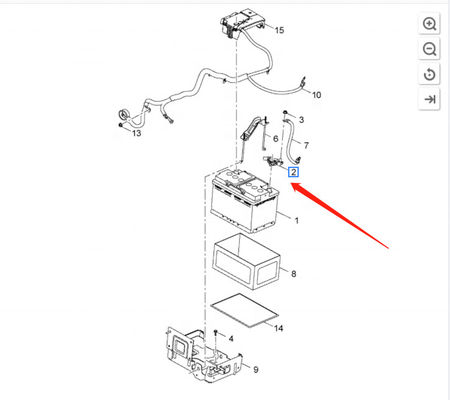 Capacidade nominal 50/60/65/70AH LLV Sensor de fluxo da bateria do carro para Lovarv SAIL 3 Knight