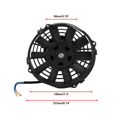 Montagem de ventilador de radiador de plástico preto para Ford Crown Victoria Lincoln Town Car 4.6L A60