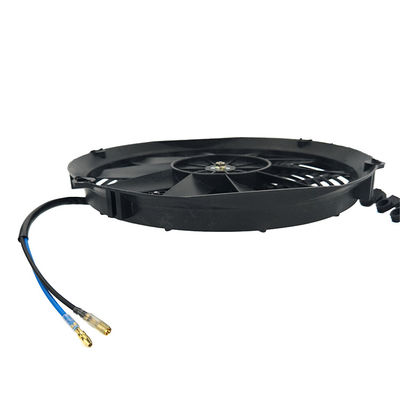 Ventilador de arrefecimento de lâmina reta de 12 polegadas para radiador de veículos Mazda em plástico preto